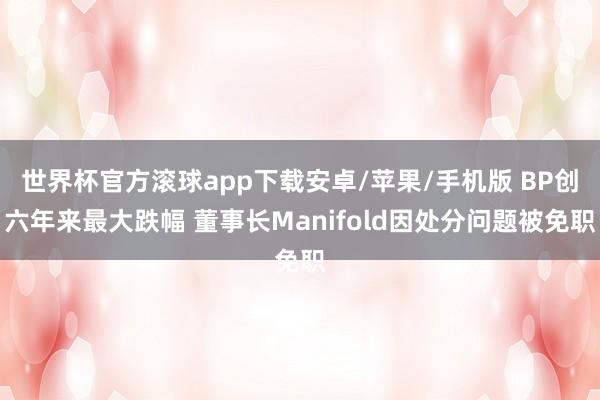 世界杯官方滚球app下载安卓/苹果/手机版 BP创六年来最大跌幅 董事长Manifold因处分问题被免职