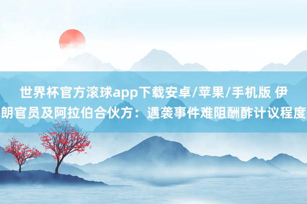 世界杯官方滚球app下载安卓/苹果/手机版 伊朗官员及阿拉伯合伙方：遇袭事件难阻酬酢计议程度