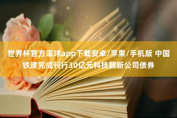 世界杯官方滚球app下载安卓/苹果/手机版 中国铁建完成刊行30亿元科技翻新公司债券