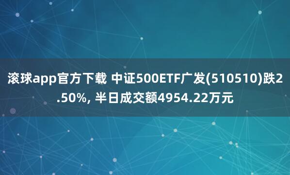 滚球app官方下载 中证500ETF广发(510510)跌2.50%, 半日成交额4954.22万元
