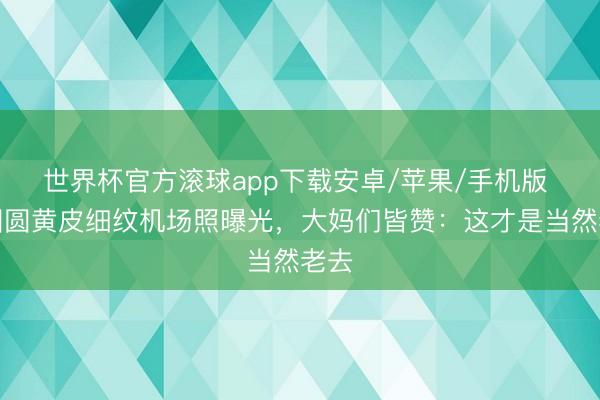 世界杯官方滚球app下载安卓/苹果/手机版 高圆圆黄皮细纹机场照曝光,大妈们皆赞:这才是当然老去